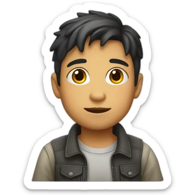 niño de 10 años rubio  sticker