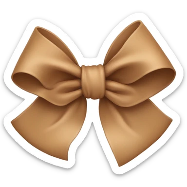 Light Brown bow  sticker