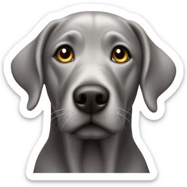 silver Labrador  sticker
