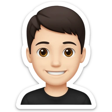 black shirt meme boy sticker