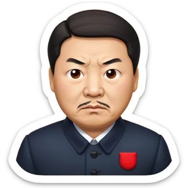 Angry Xi Jinping sticker