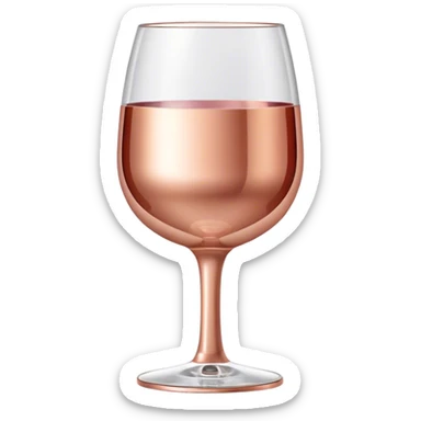 Rose gold wine tumbler sticker