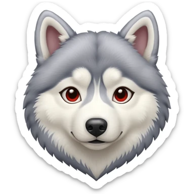 Сердечко в виде породы лайка sticker