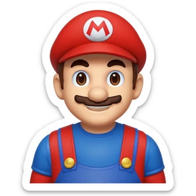 Mario pixel-art sticker