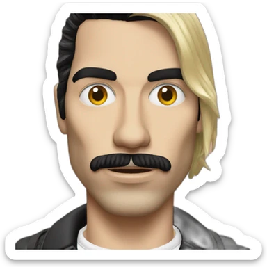 Cobain Freddie mercury sticker