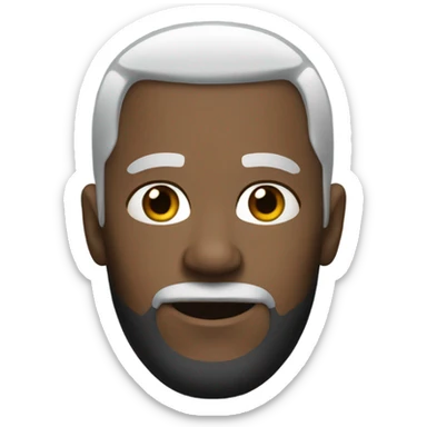 a white man in a black prison uniform sticker