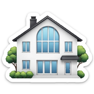 Clean aesthetic house  sticker