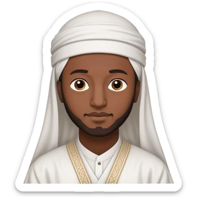 black Muslim men sticker
