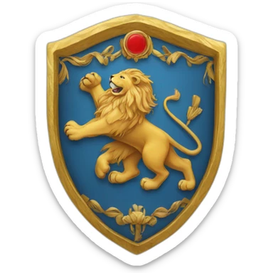 lions 'coat of arms sticker
