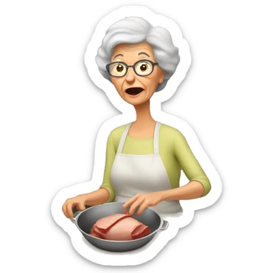 grandma forgets about the ham in the oven sticker