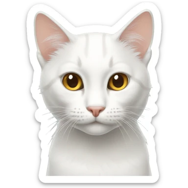 Gato blanco sticker