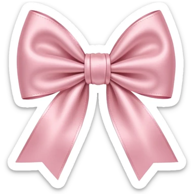 Light pink bow  sticker