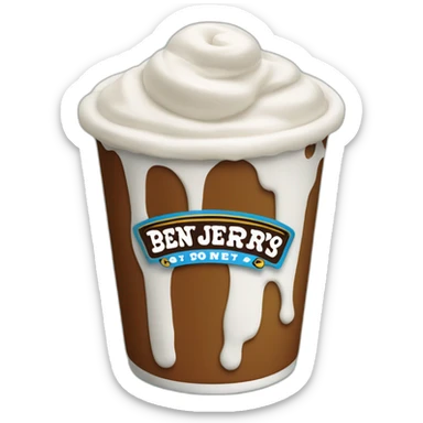 Ben & Jerrys pint sticker