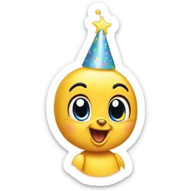 Tweety birthday, cartoon character sticker