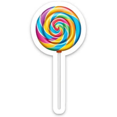 Realistic chupa chups fantasy ball lollipop sticker