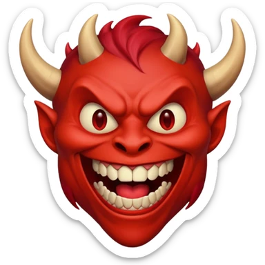 Demon qui rigole  sticker