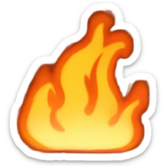 brick wall on fire sticker