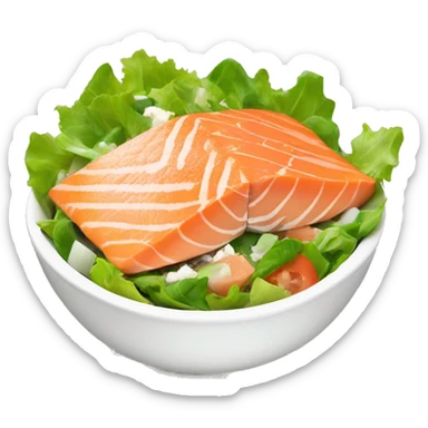 Salmon Cesar salad  sticker