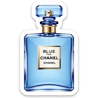 Create perfume emoji for blue de Chanel and jpg sticker