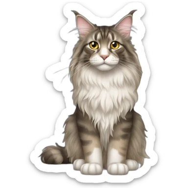 maine coon  sticker