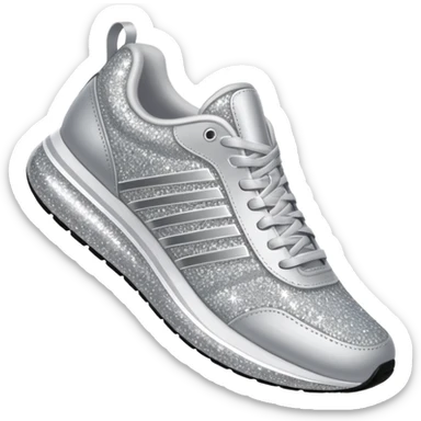 glitter running shoes no brand sticker
