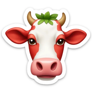 Strawberry Cow sticker