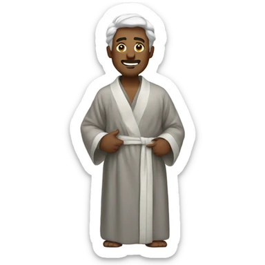 Man in robe sticker