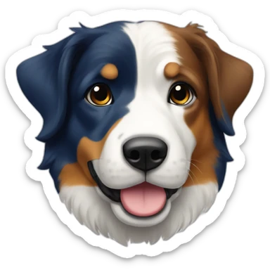 Border Colie blue merl tricolor sticker