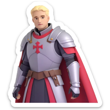 Commander Cullen from Dragon Age Inquisition with templar armor sticker