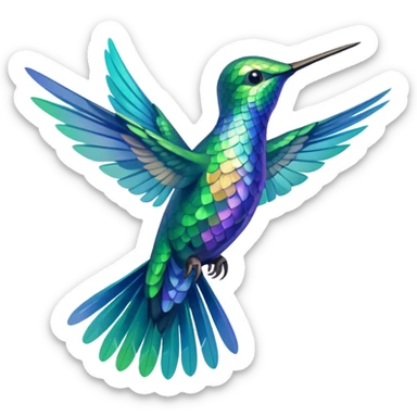 hummingbird sticker