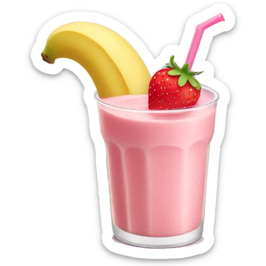 Strawberry Banana Smoothie sticker