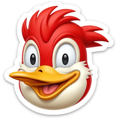 Woody woodpecker emoji sticker