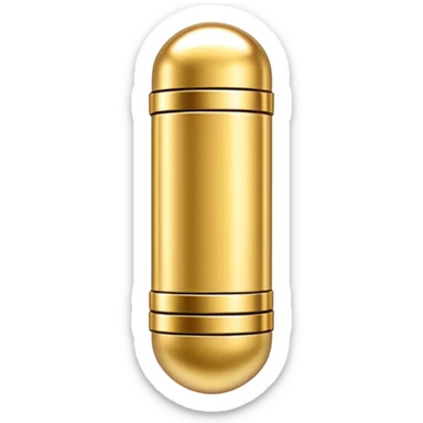 empty transparent annunaki tech gold capsule sticker