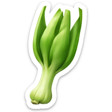 Leek angry sticker