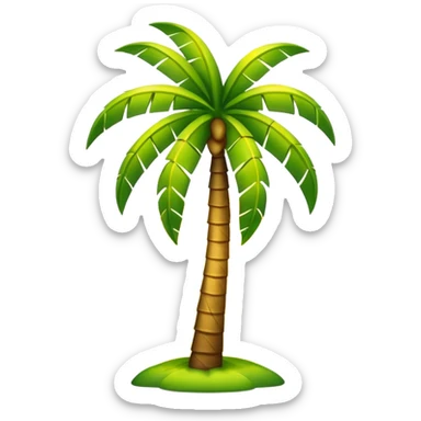 palmera y sol sticker
