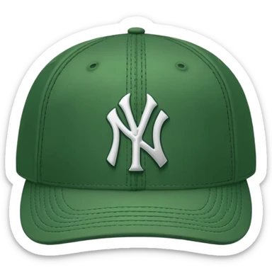 new york Yankee green cap sticker