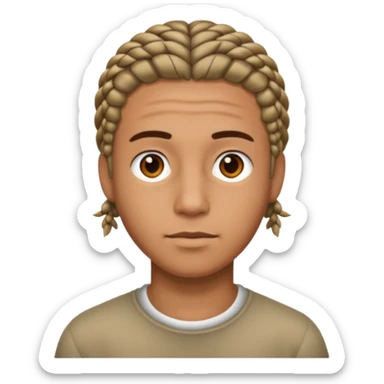 👦🏽 punle trenzas cortas de hombres  sticker