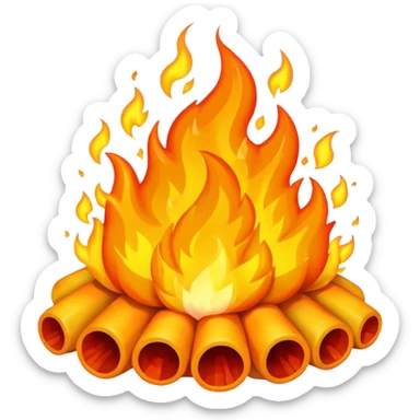 dados de fuego  sticker