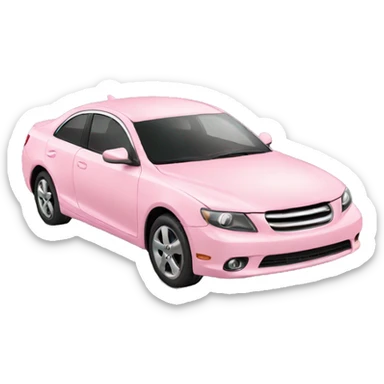 light pink car sticker