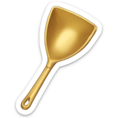 Golden shovel Slanting placement sticker