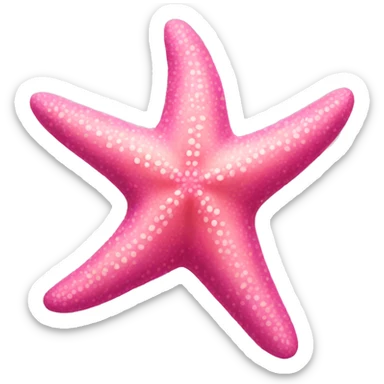 pink starfish sticker