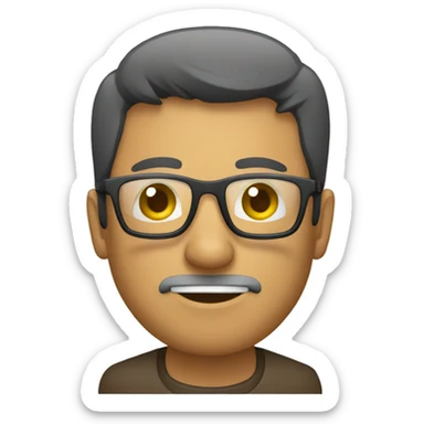 hombre con gafas señalando a la camara sticker