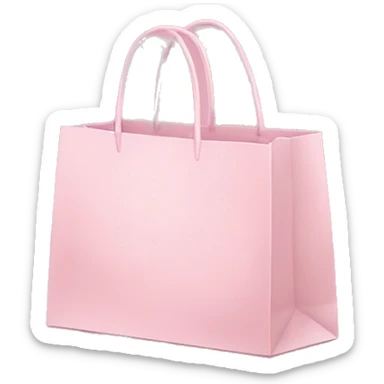 Light pink shopping bags sticker