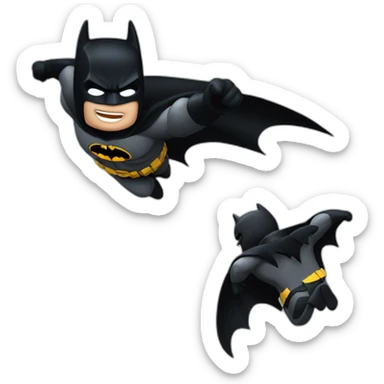 The dark knight batman flying sticker