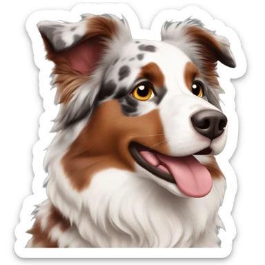 Red Merle Australian shepherd sticker