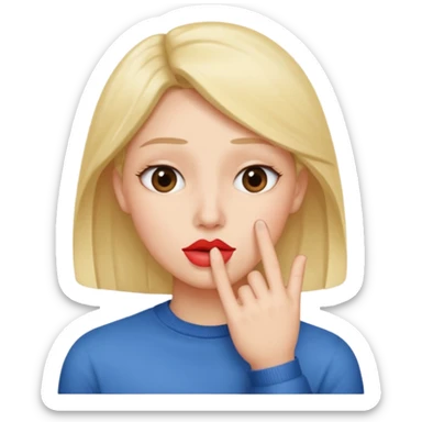 add-a-finger-in-front-of-the-pursed-lips-to-clearly-show-the-shushing-gesture sticker