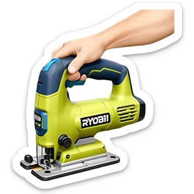RYOBI ONE+ HP 18V Brushless Cordless Jig Saw (Tool Only) emoji style  sticker