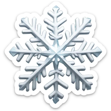 Snowflake diamond all over  sticker