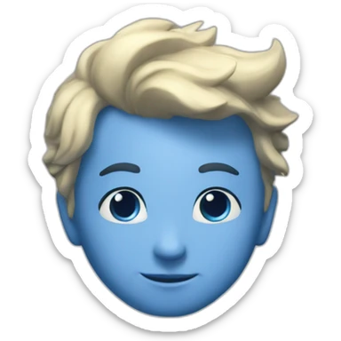 Étoile bleu sticker