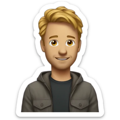 Stephan Hawkins dans l’espace  sticker